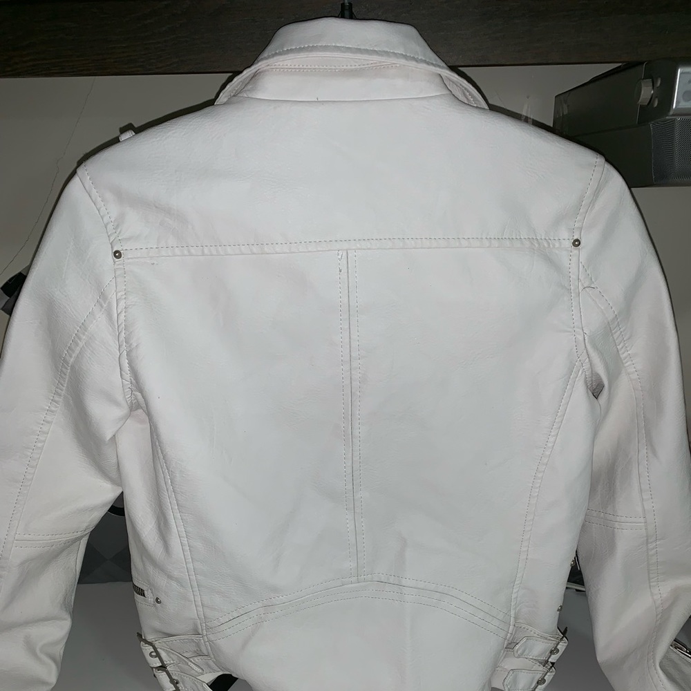Leather jacket off white - Picture 5 of 8